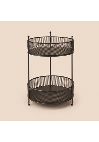 Bath İki Katlı Fileli Organizer - Siyah - 28x20 Cm Çok Renkli