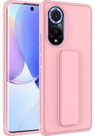 Huawei Honor 50 Kılıf Zore Qstand Kapak Pembe