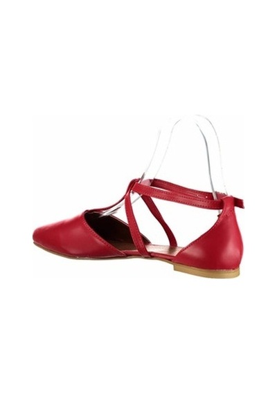 Fox Shoes Kırmızı Kadın Babet D726537309