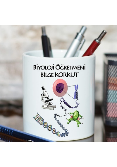 Biyoloji Öğretmenine Öğretmenler Günü Hediyesi Isimli Kalemlik