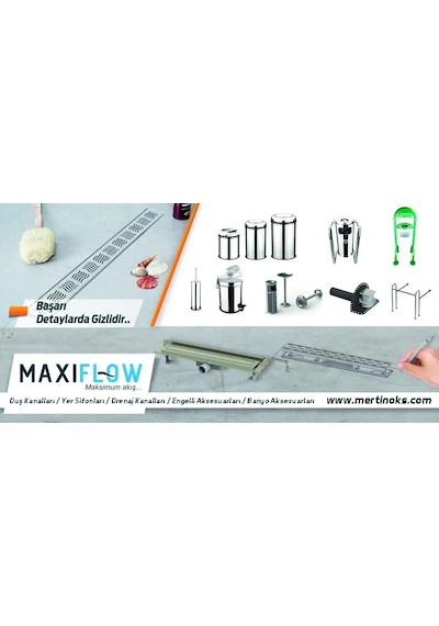Maxiflow Paslanmaz Bedensel Engelli Hareketli Tutunma Barı