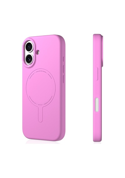 Apple Uyumlu iPhone 17  Kılıf M-safe Şarj Özellikli Youngkit Morandi Serisi Kapak Pembe Pembe