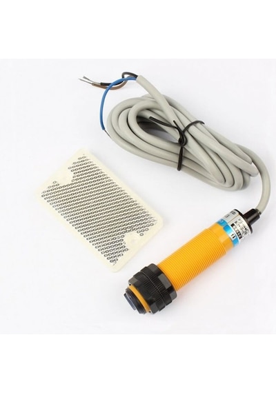 E3f-r2n2 Reflektörlü Ir Kızılötesi Mesafe Sensör Npn Nc İnfrared Optik 2 Metre Engel Cisim