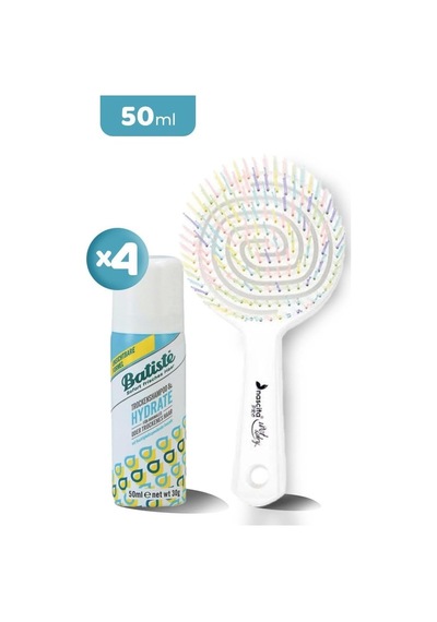 Nascita Üç Boyutlu Saç Fırçası Beyaz Ve Batiste Kuru Şampuan X 4 0