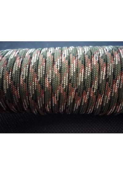 Paracord Dünyası Askeri Kamuflaj Kaliteli Paracord 7 Çekirdek Paraşüt İpi 550 4mm 5m Çok Renkli