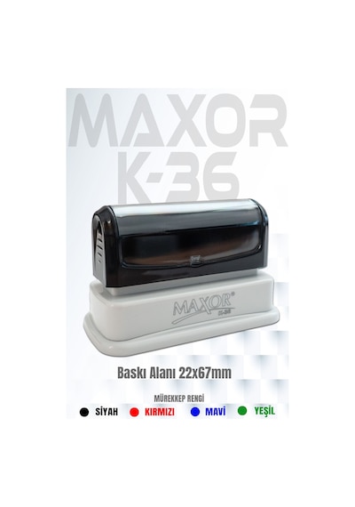 Maxor Kaşe K-36 İsim-ünvan Kaşesi 1 Adet