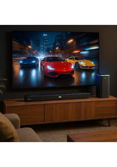 Hepu Hp-tv06 180w Soundbar + Subwoofer Ses Sistemi 80w Soundbar + 100w Subwoofer