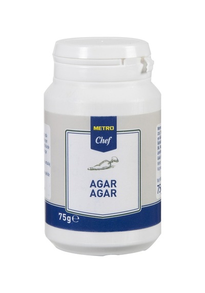 Metro Chef Agar Agar 75 G - Bitkisel Jelatin Alternatifi 2'li Ekonomik Paket - 2 Adet Tarı