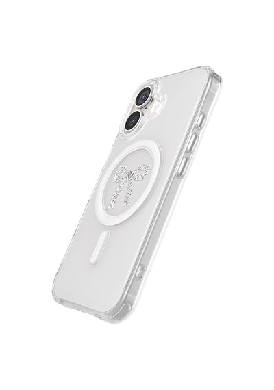 İphone 17 Uyumlu Kılıf M-safe Şarj Özellikli Zore Paris Mova Sert Pc Kapak Şeffaf