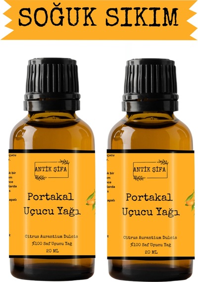 Portakal Yağı - 2 X 20 Ml %100 Saf Seyreltilmemiş Portakal Uçucu Yağı 20 ML