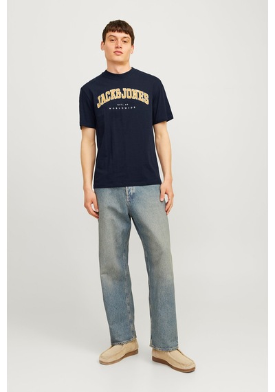 Jack & Jones JJECALEB Erkek  Lacivert Tişört