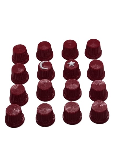 Mottopi Knob Seti, 16'lı Dj Midi Düğme Cap Türk Bayrağı