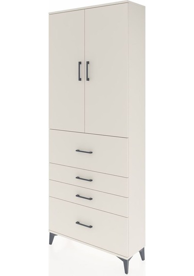 Arges Dolap 2 Raflı 4 Çekmeceli 2 Kapaklı 88x30x221 Aytaşı-ay... Aytaşı
