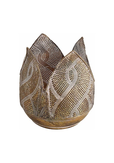 Pasabahce Knit Metal Tealight Mumluk - 1 Adet Sarı