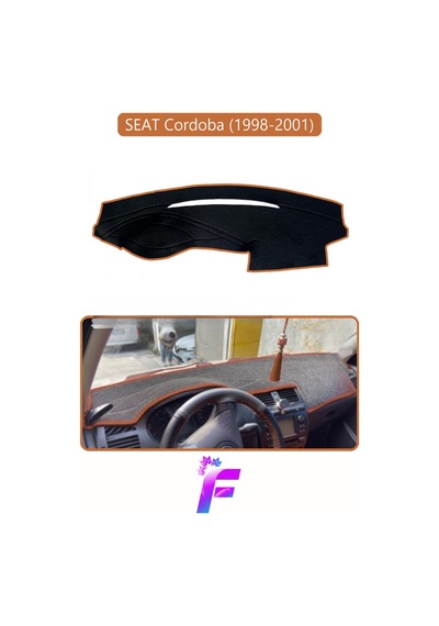 Seat Cordoba 1998-2001 Uyumlu Torpido Örtüsü Yansıma Önleyici Tam Koruma Hızlı Montaj K4