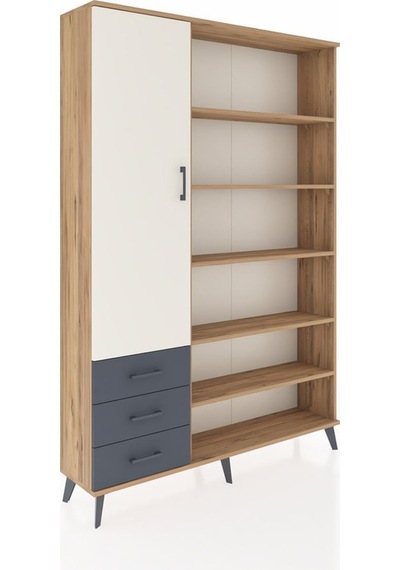 Arges Dolap 9 Raflı 3 Çekmeceli 3 Kapaklı 132x30x195 Çam-aytaşı/antrasit Aytası/antrasıt Arges Dolap 9 Raflı 3 Çekmeceli 3 Kapaklı 132x30x195 Çam-aytaşı/antrasit Aytası/antrasıt