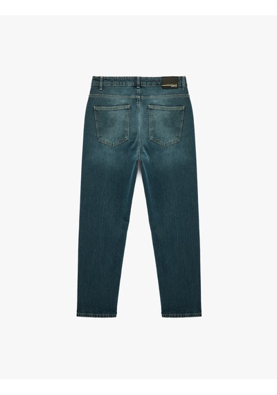 Koton Regular Fit Pamuklu Tapered Jean Pantolon - Joe Jean İndigo Stone 6sam40280nd İndigo - Taş