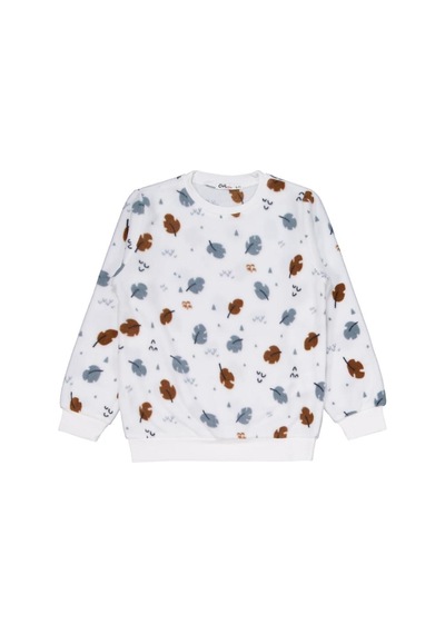 Civil Girls Yaprak Desen 10-13 Yaş Pijama Takımı Ekru