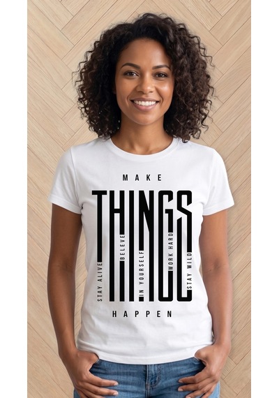 Make Things Happen Ütü İle Uygulanabilen Dtf Tekstil Baskı