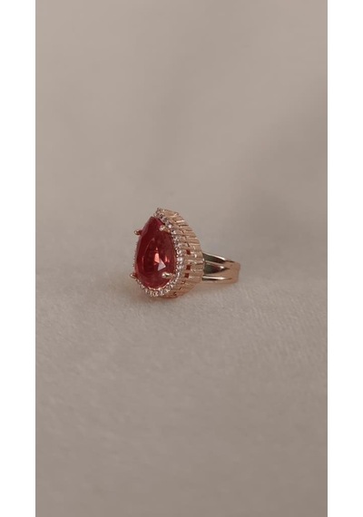 Yüzük Sultanit Bukalemun Nişan Düğün Hediye Kadın Ayarlanabilir Takı Aksesuar Rose Gold