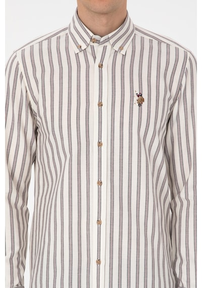 U.s. Polo Assn. Erkek Lacivert Gömlek Desenli 50308449-vr033 Lacıvert