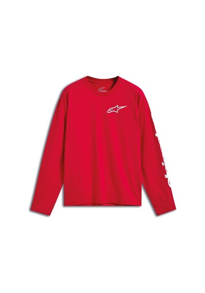 Alpinestars Trackside Csf Uzun Kollu Tişört Kırmızı Beyaz