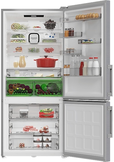 Grundıg GPKND 615 I 615 L Duo-No Frost Alttan Donduruculu Buzdolabı Inox