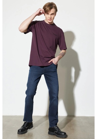 Wrangler Slim Fit Dar Paça Mavi Erkek Kot Pantolon W12s010396 001