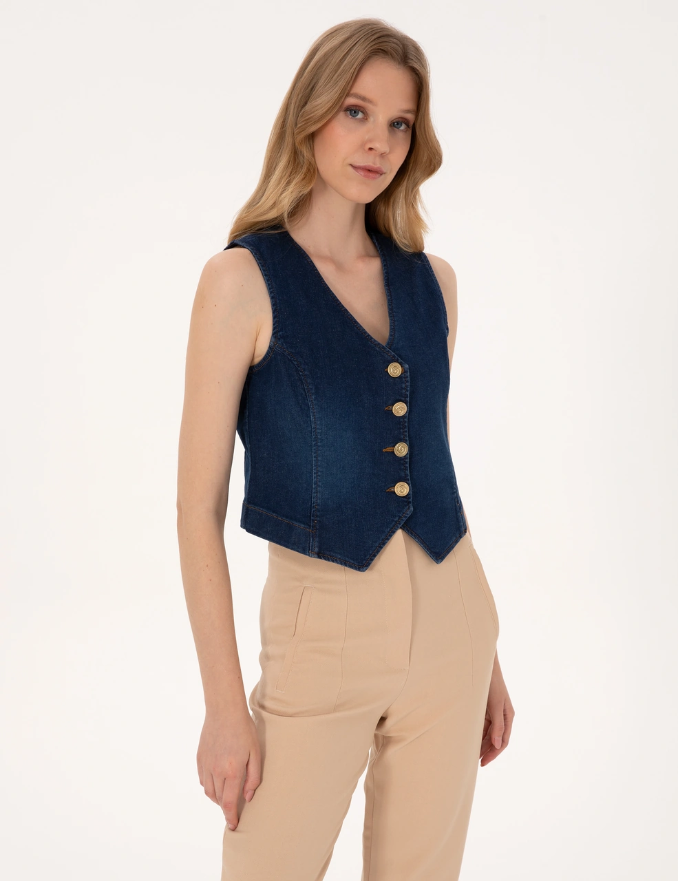 Pierre Cardin Kadın Koyu Mavi Ceket Denim 50310552-vr032