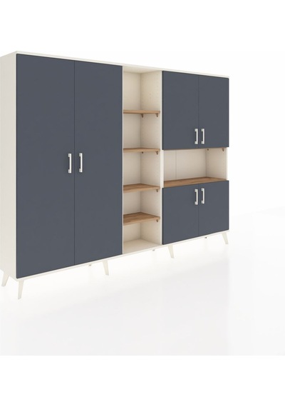 Arges Dolap 13 Raflı 6 Kapaklı 220x30x163 Aytaşı-antrasit/çam Antrasıt/atlas Çam - Aytası Arges Dolap 13 Raflı 6 Kapaklı 220x30x163 Aytaşı-antrasit/çam Antrasıt/atlas Çam - Aytası