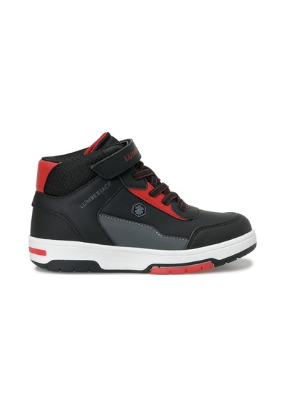 Lumberjack Nıtra Hı Siyah Erkek Çocuk High Sneaker Siyah-kırmızı