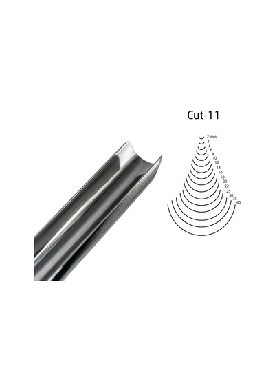 Kırschen Two Cherries Düz Tip Geniş Oluklu Iskarpela 12 Mm Cut11 3111012