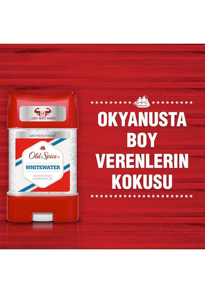 Old Spice Antiperspirant Whitewater Clear Erkek Jel 70 ML x 2