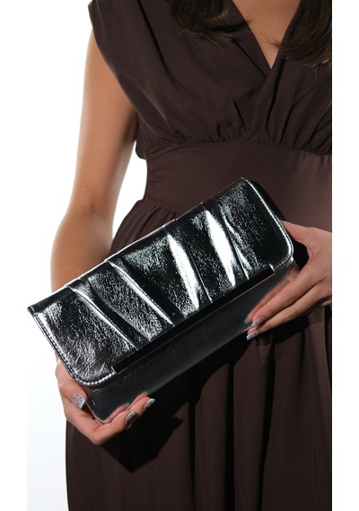 441 Gümüş Kadın Clutch Çanta