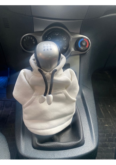 Vites Poları - Her Araca Uyumlu Vites Süsü Vites Hoodie Araç Aksesuarı Beyaz