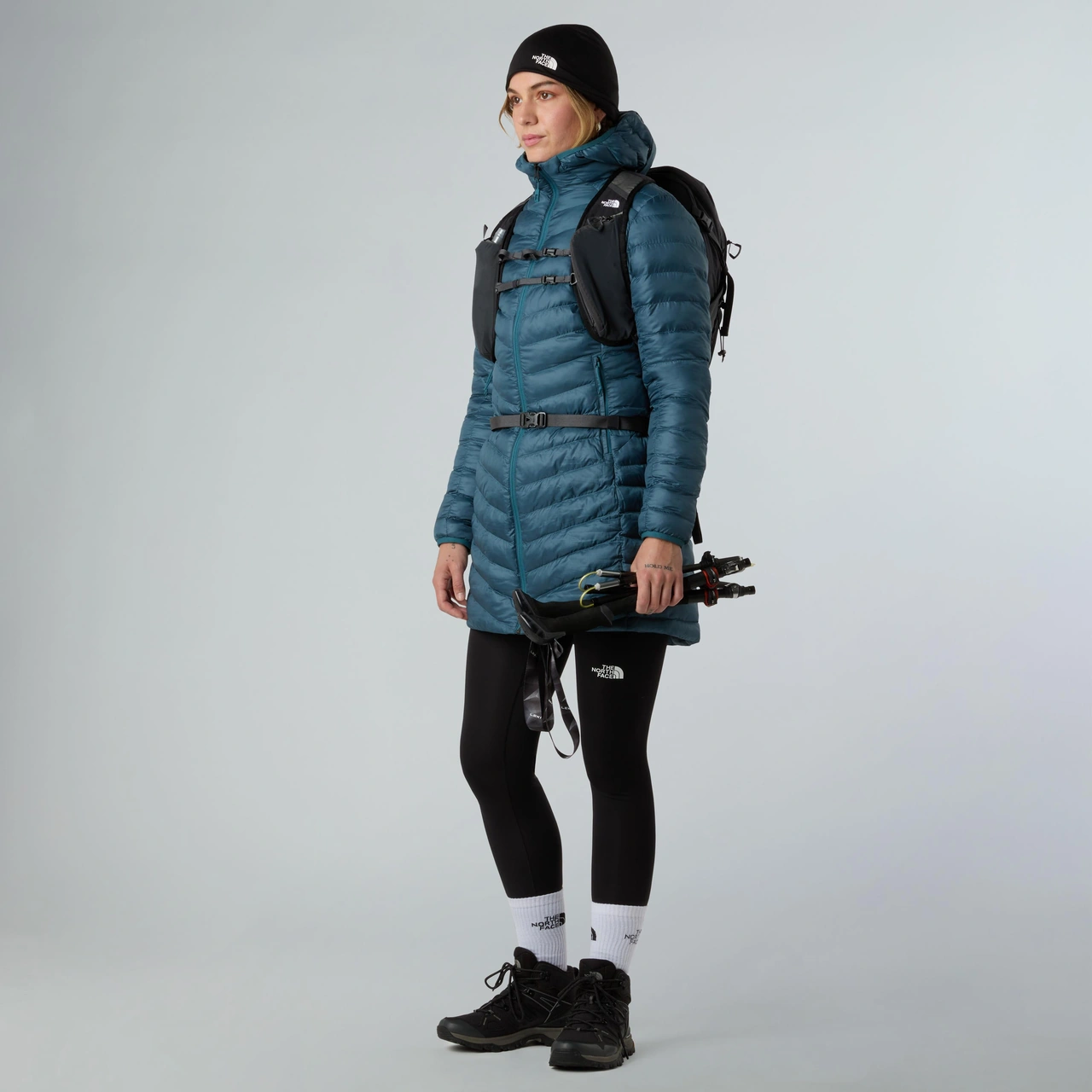 The North Face W Huila Synth Parka Kadın Mont-30583 Mavi