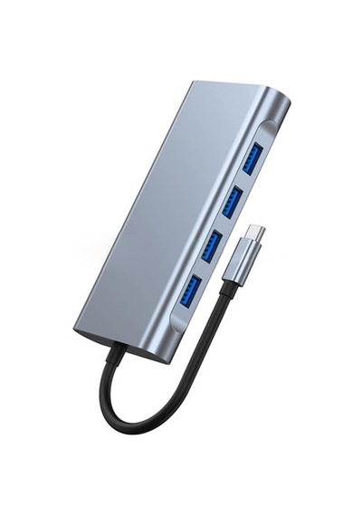 11 İn 1 Type-c To Usb Hub Hdmı 4k ,audio/, Type-c/, 4x Usb 3.0/, Lan/, Vga/, Sd Card Reader Çevirici Hub 10 Port Adapt