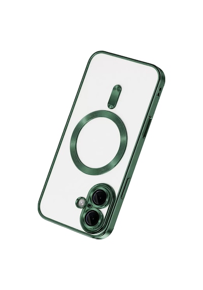 Newface Apple İphone 16 Kılıf Kross Magneticsafe Kapak - Koyu Yeşil