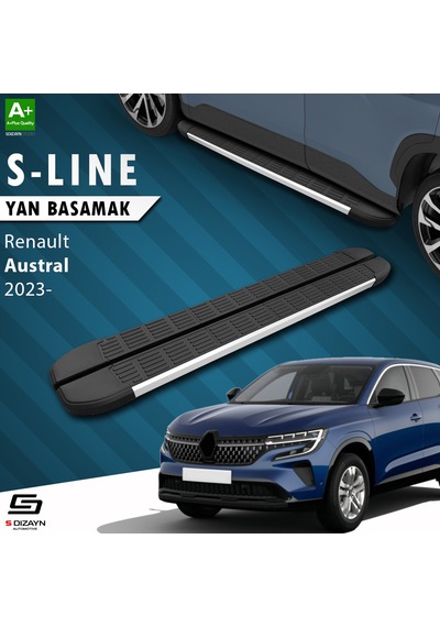 S-dizayn Renault Austral S-line Aluminyum Yan Basamak 183 Cm 2023 Üzeri