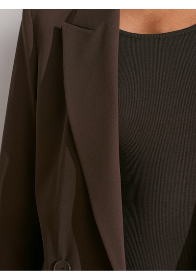 Dilvin 60767 Blazer Ceket-kahve Kahve