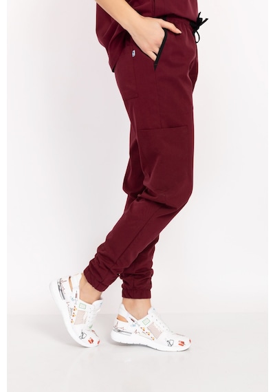 Koyu Bordo Likralı Jogger Pantolon