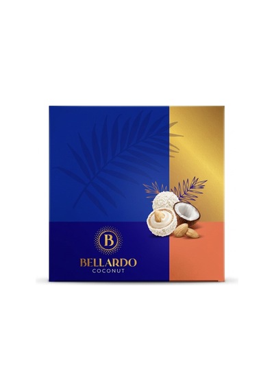 Coconut Premium Hediyelik Kutu - Kahve Yanı Hindistan Cevizli Bademli 200gr - 870238360
