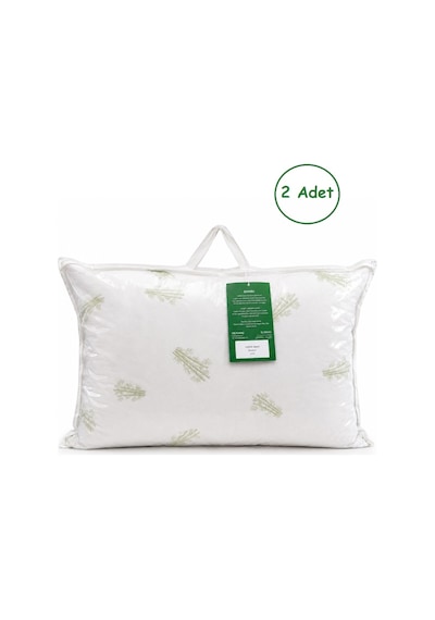 Kupon 2li Bamboo Yastık 2x800gr Çantalı 50x70 Beyaz