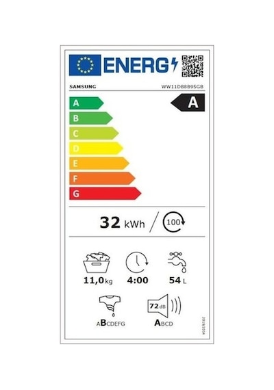 Samsung WW11DB7B34GBAH 1400 Devir 11 Kg Çamaşır Makinesi