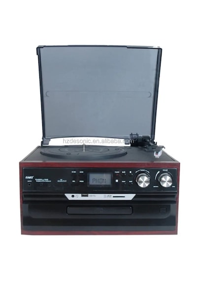 Nostaljik Pikap Cd Çalar Bluetoothlu Kumandalı Radyo Mp3 Usb 33-45-78 Lik Plakla 1 Adet