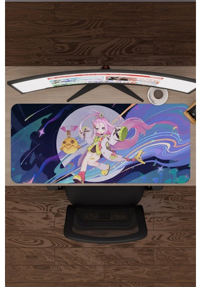 Aino Genshin Impact Anime Oyuncu V2 - 90x40 Xxl Gaming Mouse Pad Fare Altlığı
