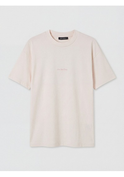 Lcw Modest Pembe Baskılı Soft Touch Kadın Tişört