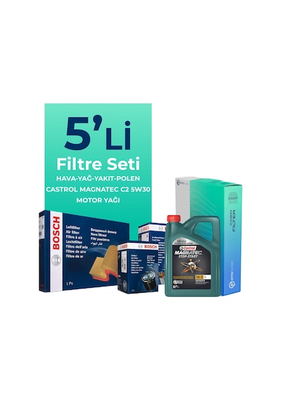 Ford Ranger 3.2 Dizel Filtre Bakım Seti Cast Rol Motor Yağlı 2012-2019 5 Li 8200BKMFLSHNGFL14827