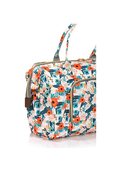 Lal Baby Baggage Bag Flowers Omuz Askılı Anne Bebek Bakım Çantası Çok Renkli