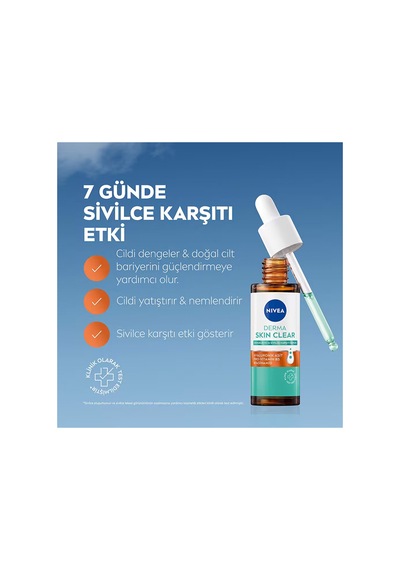 4 Adet Nivea Derma Skin Sivilce Karşıtı Serum 30 Ml